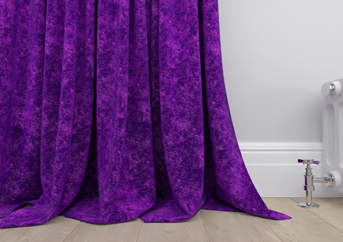 Caen Chenille, Purple - Made to Measure Curtains - Image 6